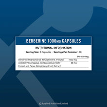 Load image into Gallery viewer, BERBERINE CAPSULES 1000MG