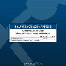 Load image into Gallery viewer, R-ALA R-ALPHA LIPOIC ACID