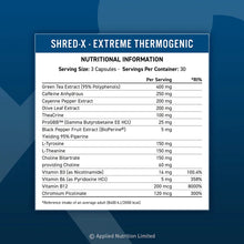 Load image into Gallery viewer, SHRED-X EXTREME THERMOGENIC CAPSULES