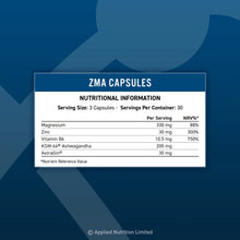 Load image into Gallery viewer, ZINC  MAGNESIUM &amp; VITAMIN B6 CAPSULES WITH ASHWAGANDHA (ZMA)
