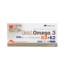 Load image into Gallery viewer, GOLD OMEGA 3 D3 + K2