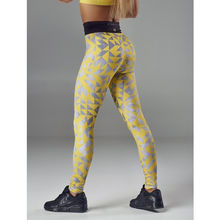 Load image into Gallery viewer, LEGGINGS TEMPO GRAY YELLOW