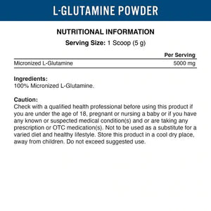 L-GLUTAMINE POWDER 500G