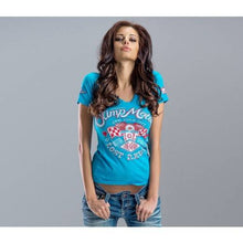 Load image into Gallery viewer, LOST REBELS LADY&#39;S TEE BLUE