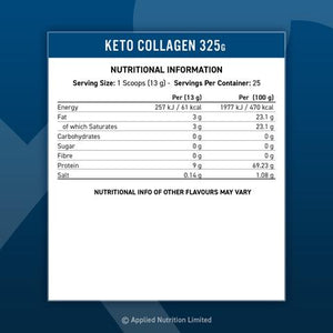 KETO COLLAGEN 325g.  25 servings